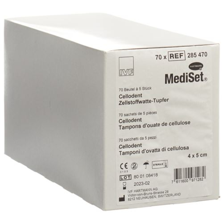 Mediset Cellodent tampony 4x5cm 70x5 ks