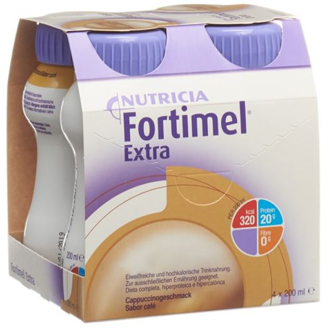 Fortimel Extra Mocha 4 pudelit 200 ml