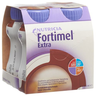 Fortimel Extra Chocolade 4 Flessen 200ml