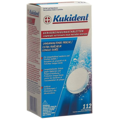 Kukident Cleaning Tabs Comp long-lasting freshness 112 pcs