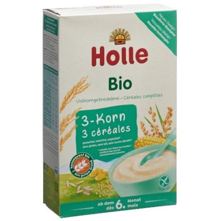 Holle omogeneizzati 3 cereali bio 250 g