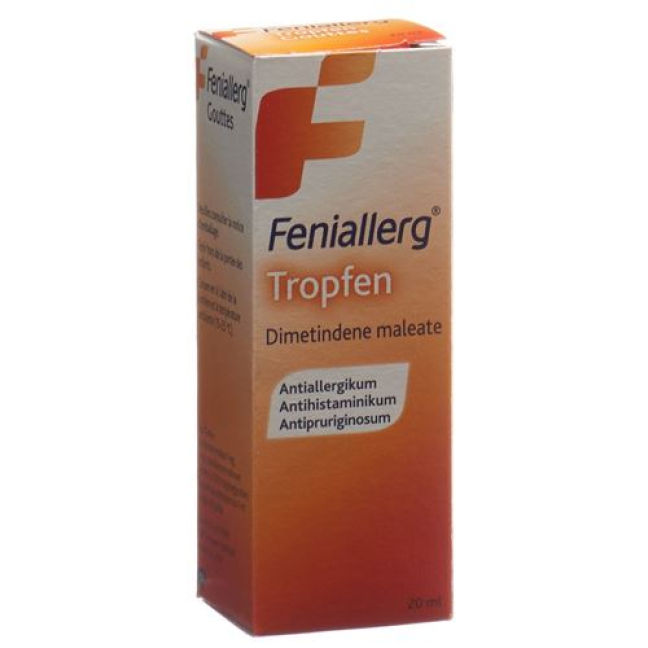 1 mg / ml Fl 20 ml의 Feniallerg 방울