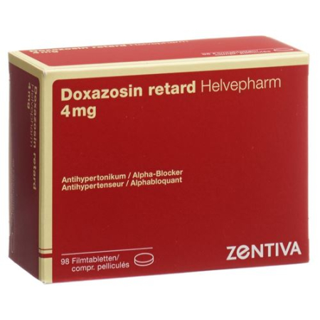 Doxazosin retard Helvepharm Ret Filmtabl 4 mg 98 pcs