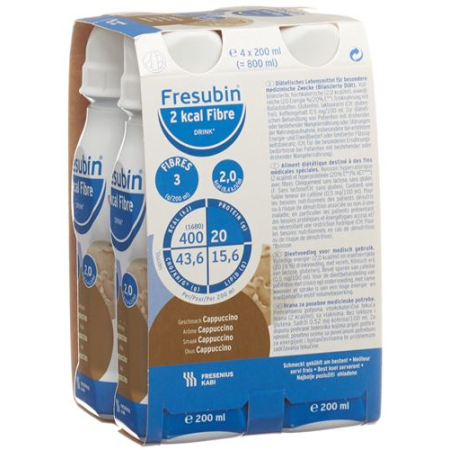 Fresubin 2 ккал Fiber DRINK Cappuccino 4 x 200 мл