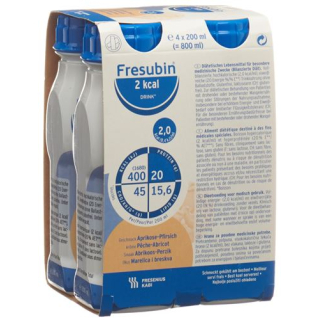 Fresubin 2 kcal İÇECEK Kayısı-Şeftali 4 x 200 ml