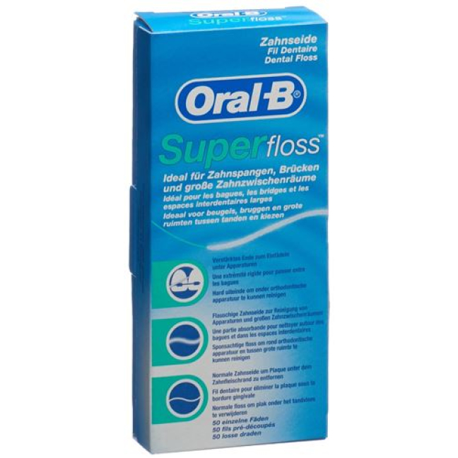 Oral-B Super Floss Btl 50 יח'