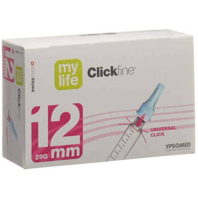mylife Clickfine Pen βελόνες 12mm 29G 100 τεμ