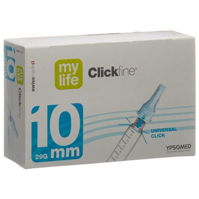 mylife Clickfine Pen igle 10mm 29G 100 kos