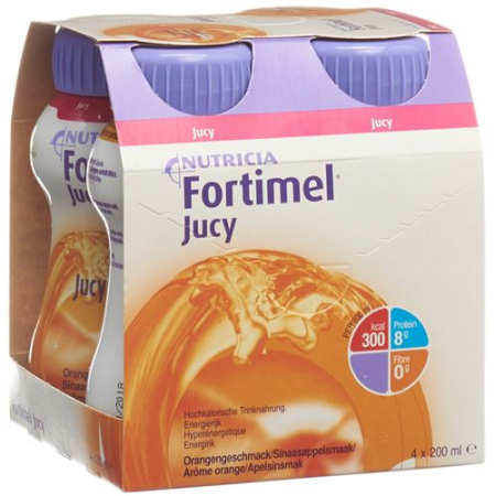 Fortimel Jucy Orange 4 زجاجات 200 مل