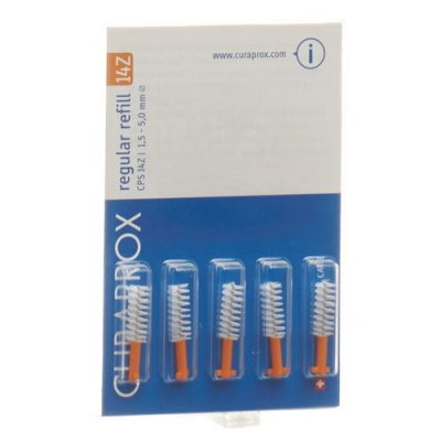 Curaprox cps 14z regular interdental brush ពណ៌ទឹកក្រូច 5 កុំព្យូទ័រ