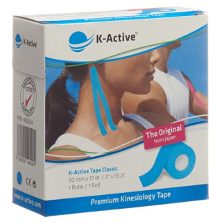 K-Active Kinesiology Tape Classic 5cmx17m μπλε υδατοαπωθητικό