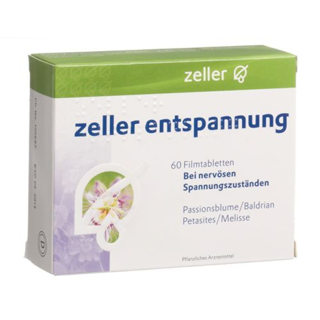 Zeller Relaxation 60 comprimidos revestidos por película