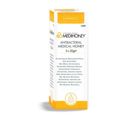 Medihoney Medical Honey Antibacterial 5 tube 20 g