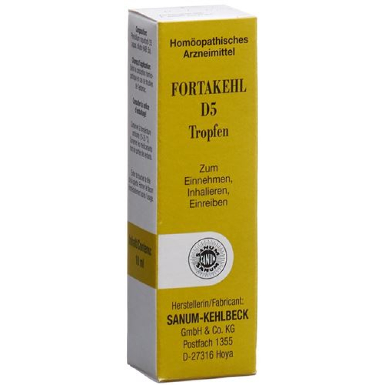 Fortakehl krople D 5 dilutio Fl 10 ml