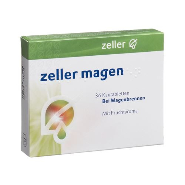 Zeller Estômago 36 comprimidos mastigáveis
