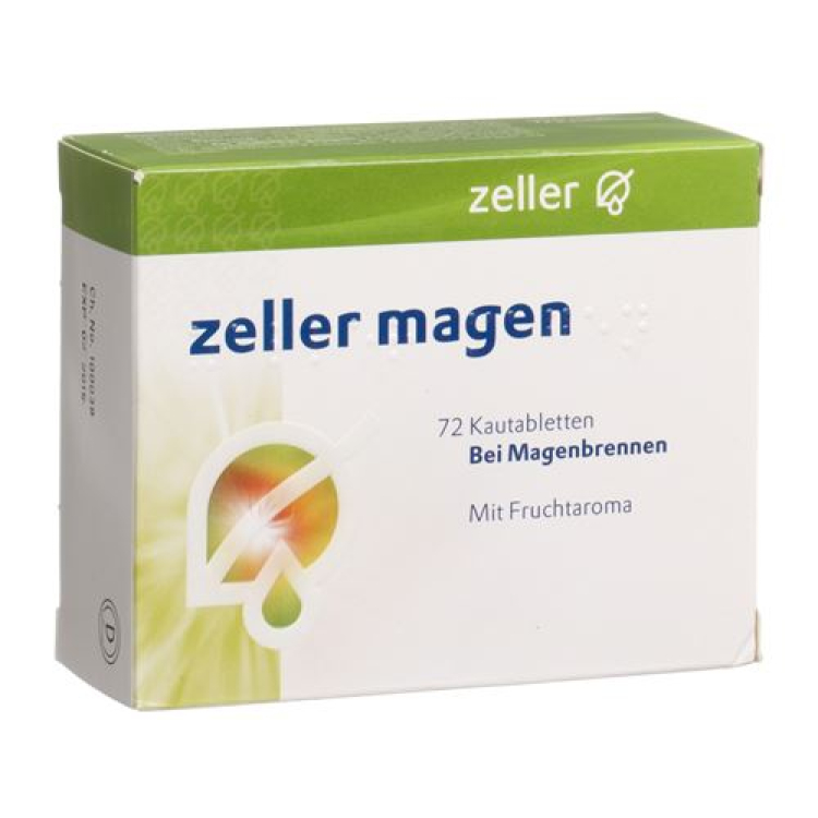 Zeller வயிறு 72 மெல்லக்கூடிய மாத்திரைகள்