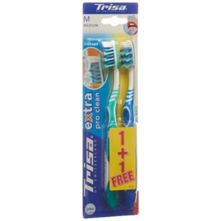 Зубна щітка Trisa Extra Duo середня