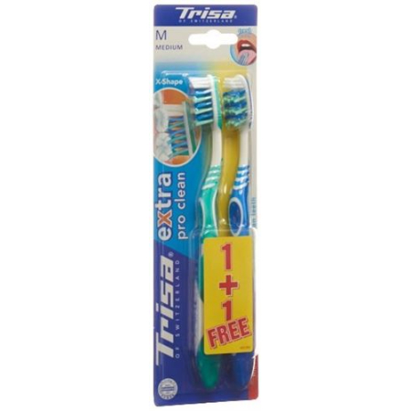 Escova de dentes Trisa Extra Duo média
