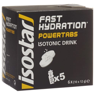 Isostar Power Tabs көпіршікті құлақшасы Citron 6 x 10 дана