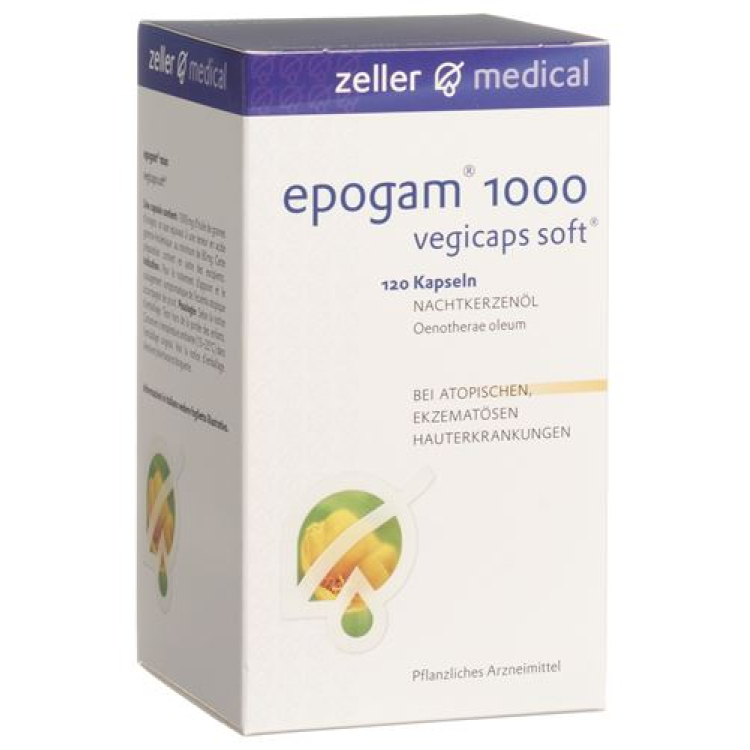 Epogam 1000 vegicaps bløde Kaps 1000 mg 120 stk