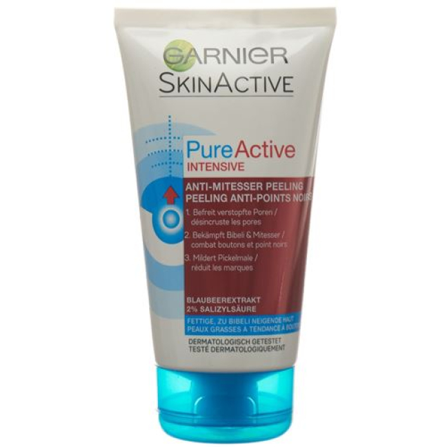 Garnier Skin Naturals PureActive פילינג אנטי ביבלי 150 מ"ל