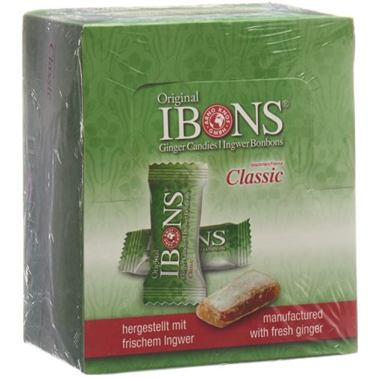 IBONS இஞ்சி மிட்டாய் அசல் 12x60g காட்சி