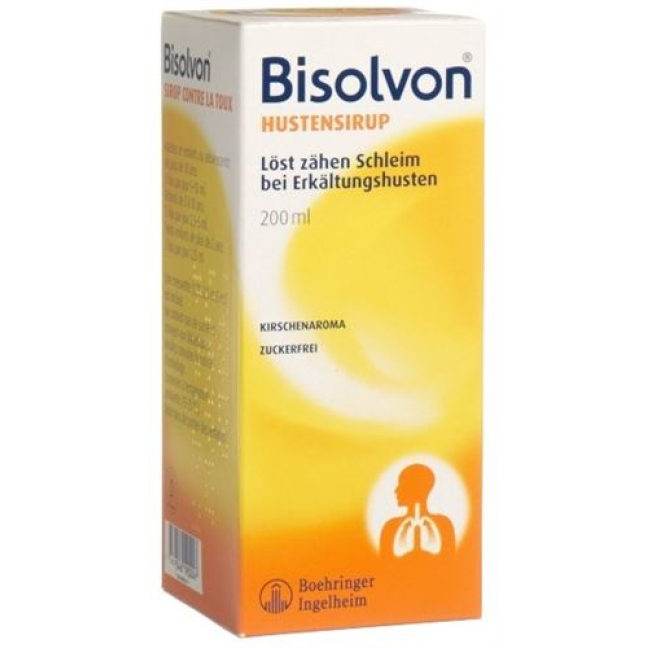 Bisolvon Cough Syrup Fl 200ml: Relieve Coughing with Powerful Mucolytic Effects