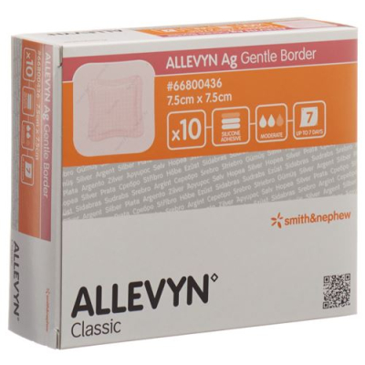 Allevyn Ag GB wound dressing 7.5x7.5cm 10 pcs