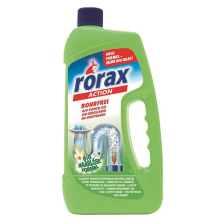 Καθαριστικό αποστράγγισης Rorax Bio Power Gel 1000 ml