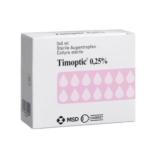 Timoptic Gd Opht 0,25% 3 Fl 5 ml