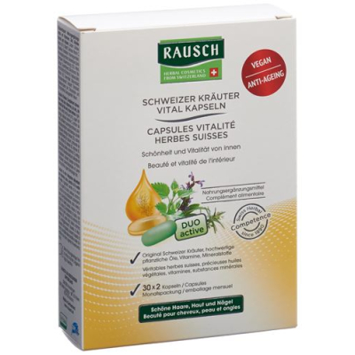 Rausch swiss herbal vitality capsules 2 x 30 հատ