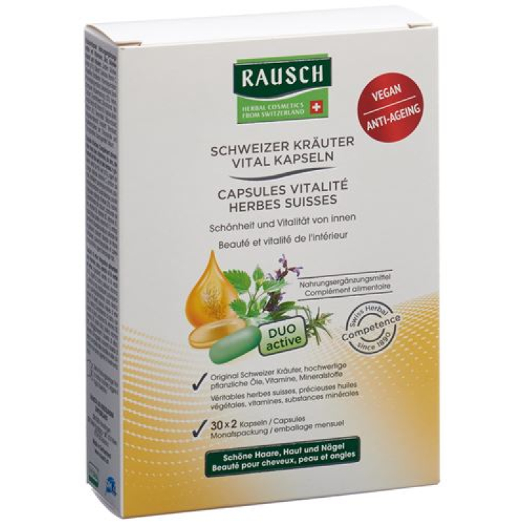 Rausch Swiss Herbal Vitality capsules 2 x 30 հատ