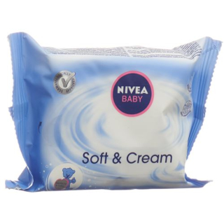 Lenços umedecidos Nivea Baby Soft & Cream tamanho viagem 20 unid.
