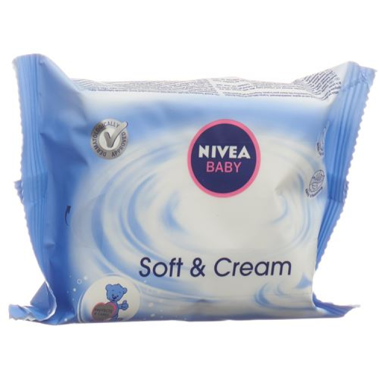 Nivea Baby Soft & Cream tisu basah travel ukuran 20 pcs