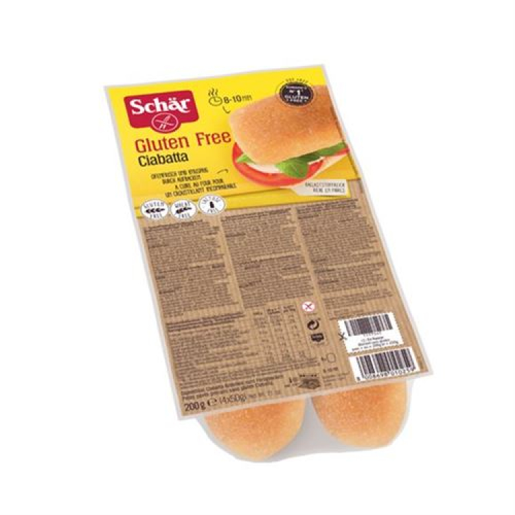 SCHÄR Ciabatta Rustica bez lepku 4 x 50 g