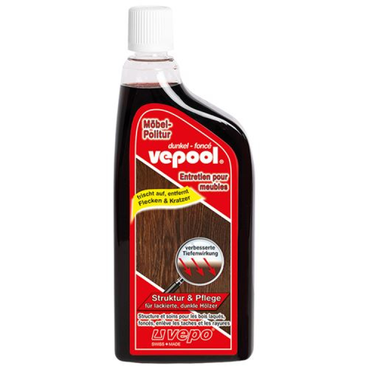 Vepool möbelpolish liquid mörk 300 ml