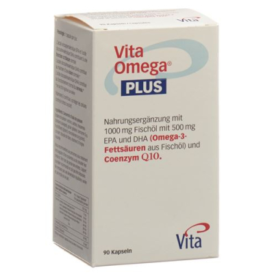 Vita Omega Plus Kaps 1g rybí olej 30mg Q10 90 ks