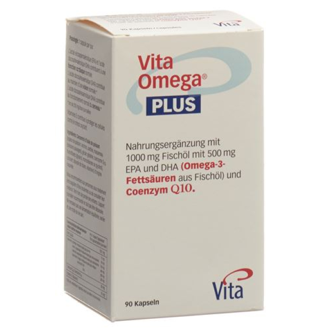 Vita Omega Plus Kaps 1g рибено масло 30mg Q10 90 бр
