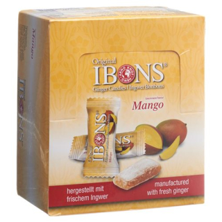 IBONS ginger candy display mango 12x60g