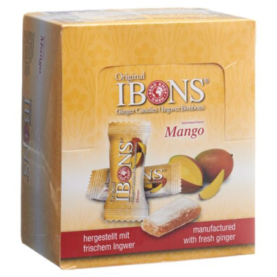 Ibons ការបង្ហាញស្ករគ្រាប់ខ្ញី mango 12x60g