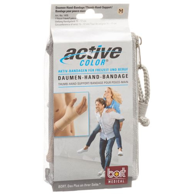 Bandage pouce-main Active Color Peau L