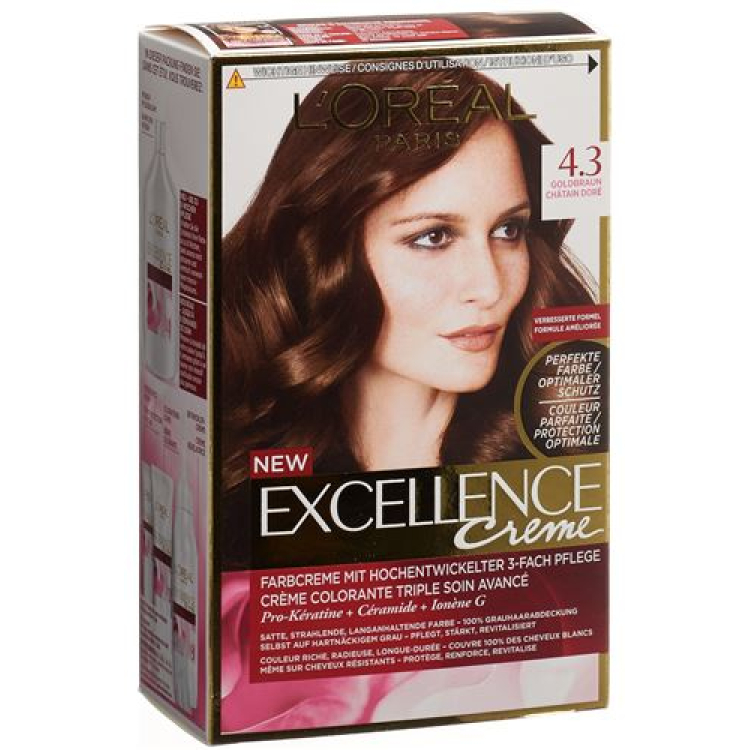 EXCELLENCE Color Creme 4.3 طلایی قهوه ای