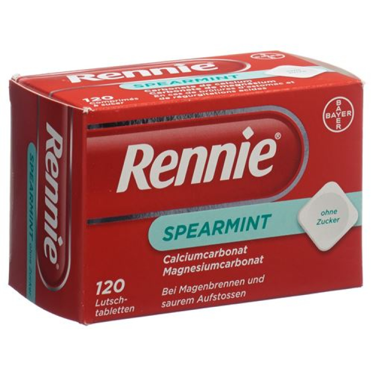 Rennie Spearmint pastilės 120 vnt