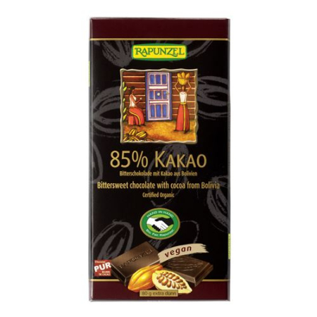 RAIPONCE chocolat noir bio 80 g