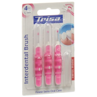 Trisa Interdental Brush ISO 4 1.3mm 3 pcs