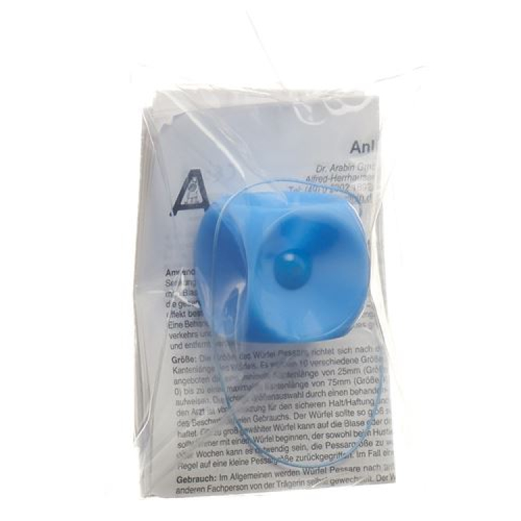 Aichele Cube Pessary Gr3 37mm màu xanh silicone có nút