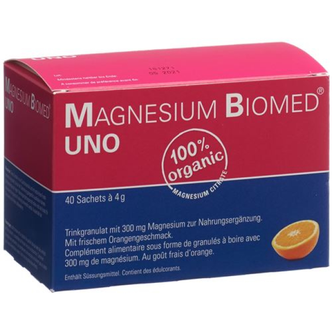 Magnésio Biomed Uno Gran Btl 40 unid.