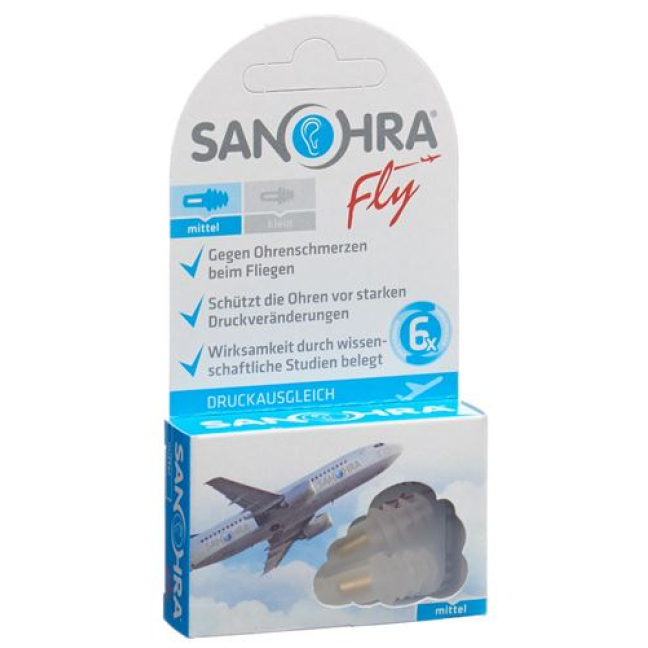 SANOHRA FLY Earplugs Adults 2 pcs