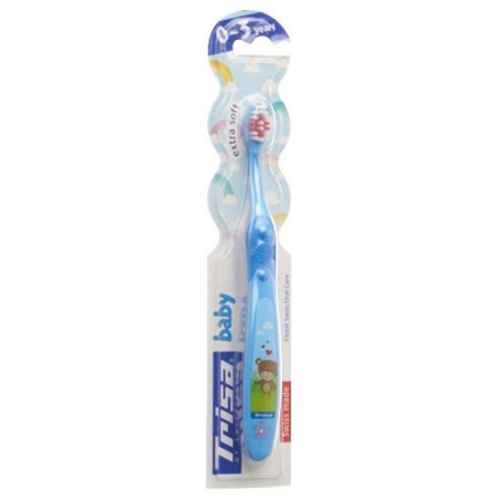 Escova de dentes infantil Trisa Bebé 0-3 anos