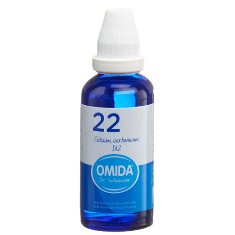 Omida Schuessler br. 22 Calcium carbonicum Dil D12 Bočica 50 ml